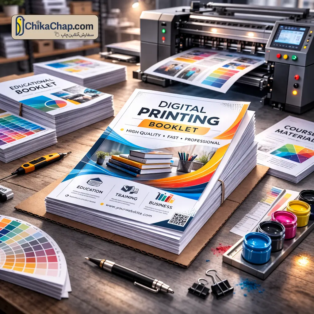 چاپ دیجیتال جزوه - چاپ جزوه کیفیت بالا و قیمت مناسب